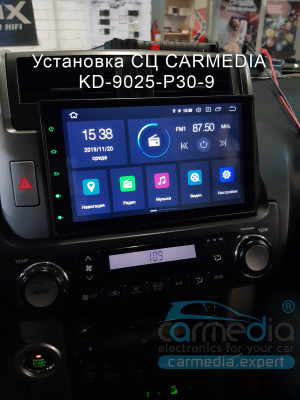 Toyota Land Cruiser PRADO 150 2009-2013 темно-серый CARMEDIA KD-9025-P30-10 DSP Android 10 Штатное головное мультимедийное устройство