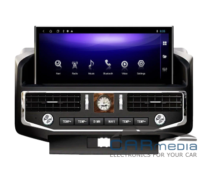Toyota Land Cruiser 200 2007-2015 (комплектации без штатного заводского монитора) CARMEDIA ZH-T1201-LOW (TS10 8x2,3 Ghz, 8Gb Ram, 128Gb ROM, IPS LCD, Wi-Fi, Bluetooth,  external microphone, 4G встроен, DSP) Штатное головное мультимедийное устройство на OS