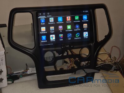 Jeep Grand Cherokee c 2013г.в. черная CARMEDIA KR-9176-S10-DSP-4G Android 10 Штатное головное мультимедийное устройство