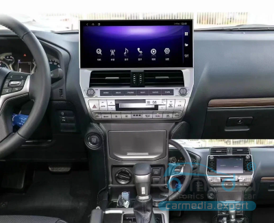  Toyota Land Cruiser Prado 150 (с 2017г.в.) поддержка кругового обзора, усилителя, настроек авто, бк, все комплектации CARMEDIA KP-T1211 (TS10 8x2,3 Ghz, 6Gb Ram, 128Gb ROM, IPS LCD, Wi-Fi, Bluetooth,  external microphone, 4G встроен, DSP) Штатное головно