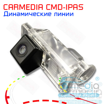 Mercedes Benz Viano (W639), Vito, Sprinter Цветная штатная камера заднего вида с динамическими линиями (ночная съемка, линза-стекло) CARMEDIA CMD-IPAS-MB04