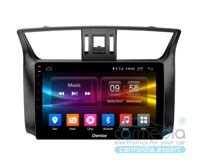 Nissan SENTRA 2014+, TIIDA 2015+ CARMEDIA OL-1666-S18-4G-DSP-10 Android 10 Штатное головное мультимедийное устройство