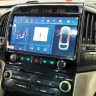 Toyota Land Cruiser 200 2007-2015 (для топовых комплектаций, поддержка всех функций) CARMEDIA ZF-6025H-DSP-X6-64 Tesla-Style (RK PX6 6x2.0 Ghz, 4Gb Ram, 64 Gb ROM, DSP, BT4.0, 1920*1080) Штатное головное мультимедийное устройство