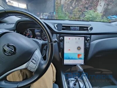 Nissan X-Trail 2014-2021 (T32), Qashqai 2014-2021 (T32) с климат-контролем (круговой обзор не поддерживает) CARMEDIA ZF-1209A-Q6-DSP-8-128-LTE Tesla-Style (Android 11.0, 8x2.0 Ghz, 8Gb Ram, 128Gb ROM, SL4745 FM, TDA 7850, DSP6ch, Bluetooth 5.0, Glonass&gp