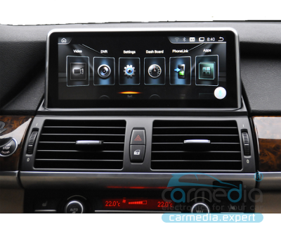 BMW X5 E70 2006-2010 и X6 E71 2008-2010 CСC (для высоких комплектаций) CARMEDIA XN-B1001-Q8 4G/LTE Штатное головное мультимедийное устройство на OC Android 10.0