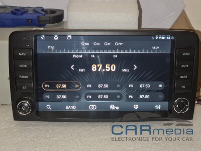 Mercedes Benz ML класс W164 2005-2011, GL класс X164 2006-2012 (с физическими кнопками) CARMEDIA EW-9950-128 (UIS7862 8x1,8 Ghz, 6Gb Ram, 128Gb ROM, DSP, 4G, AHD) Штатное головное мультимедийное устройство на OS Android 12