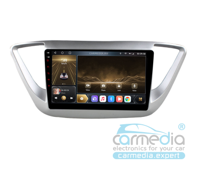  Hyundai Solaris (c 2017г.в. по 2020г.в.) CARMEDIA OL-9710-K7 (UIS7862 8x1,8 Ghz, 6Gb Ram, 128Gb ROM, DSP, 4G, AHD) Штатное головное мультимедийное устройство на OS Android 10