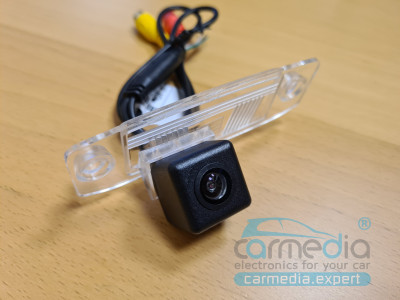 Kia Sorento (с 2010г.в. по 2015г.в.) CarMedia CM-7237B CCD-sensor Night Vision (ночная съёмка) с линиями разметки (Линза-Стекло) Цветная штатная камера заднего вида