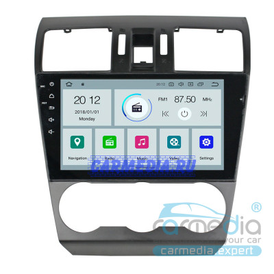 Subaru Forester 2013-2014 (SH), XV 2012-2014, Impreza 2011+ (GP/GJ) CARMEDIA KD-9108-P6-9 DSP Android 9.0 Штатное головное мультимедийное устройство