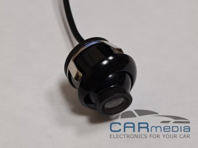 Универсальная автомобильная камера сенсор 1058K CARMEDIA CM-7509С BALL (врезная под фрезу, установка 360 градусов, как передняя/задняя, вертикальная/горизонтальная, тип "капелька")