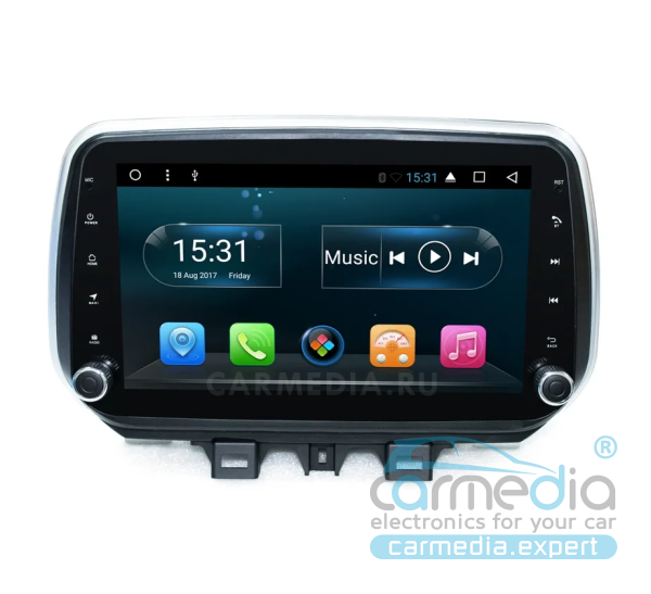Hyundai Tucson (с 2019г.в. по настоящее время) CARMEDIA YR-1153-S9-DSP-4G Android 8.1 Штатное головное мультимедийное устройство