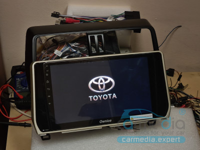 Toyota Land Cruiser Prado 150 2017+ (без ДВД, поддержка всего штатного оборудования, в т.ч. заводской камеры, круговой обзор) CARMEDIA OL-1680-S9-4G-DSP-10 Android 10 Штатное головное мультимедийное устройство