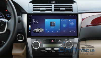 Toyota Camry (с 2011г.в. по 2014г.в.) кузов V50 CARMEDIA HP-T1204 (UIS7862 8x1.8 GHz, 6Gb Ram, 128Gb ROM, IPS LCD, Wi-Fi, Bluetooth,  external microphone, 4G встроен, DSP AK7738) Штатное головное мультимедийное устройство на OS Android 12