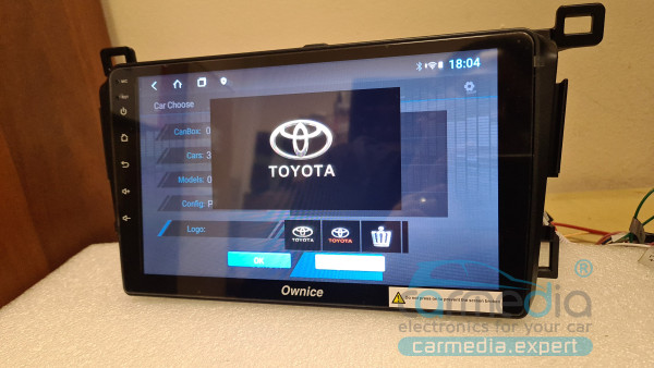 Toyota RAV4 (c 2013г.в. по 2019г.в.) поддерживает круговой обзор CARMEDIA OL-9607-S9-64-9 DSP Android 10 Штатное головное мультимедийное устройство