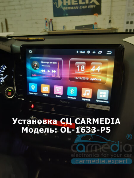 Mitsubishi OUTLANDER 2012-2019 (в новых моделях поддерживает круговой обзор) CARMEDIA OL-1633-P5-9 DSP Штатное головное мультимедийное устройство на OS Android 9.0