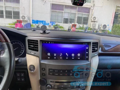  Lexus LX 570 (с 2007г.в. по 2015г.в.) CARMEDIA KP-L1209 (TS10 8x2,3 Ghz, 6Gb Ram, 128Gb ROM, IPS LCD, Wi-Fi, Bluetooth,  external microphone, 4G встроен, DSP) Штатное головное мультимедийное устройство на OS Android 10