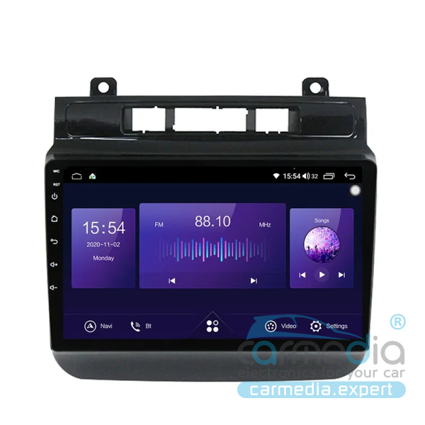 Volkswagen Touareg (с 2010г.в. 3 и 5 кнопок), без управления Webasto, теплый пакет работает CARMEDIA MKD-F43-S10-4G-DSP-CARPLAY DSP Android 10 Штатное головное мультимедийное устройство