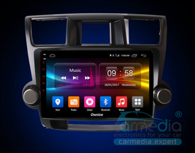  Toyota Highlander 2007-2013 U40 CARMEDIA OL-1616-P5-9 DSP Штатное головное мультимедийное устройство на OS Android 10
