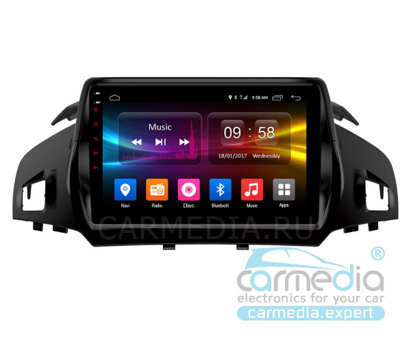 Ford Kuga II 2013+ (для 2017+ - в комплектации TREND) CARMEDIA OL-9203-1-S10-4G-DSP-10 Android 10 Штатное головное мультимедийное устройство