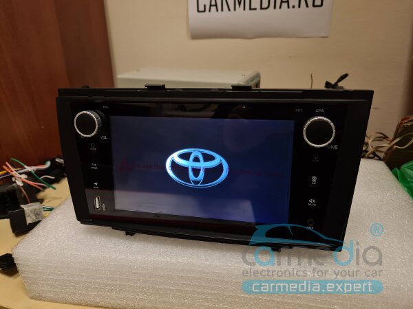 Toyota AVENSIS с 2009г.в. по 2013г.в. (цвет панели: черный) CARMEDIA KD-7249-P30-10 DSP Android 10 Штатное головное мультимедийное устройство