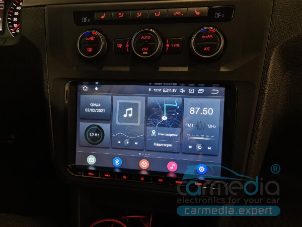 Volkswagen / Skoda / Seat (по списку) CARMEDIA MKD-9613-P6-10 DSP Android 10 Штатное головное мультимедийное устройство