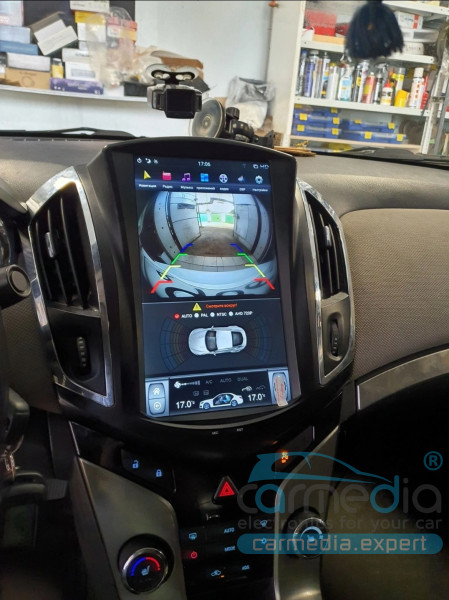Chevrolet Cruze 2013-2015 CARMEDIA ZF-1271-P6 Tesla-Style Штатное головное мультимедийное устройство