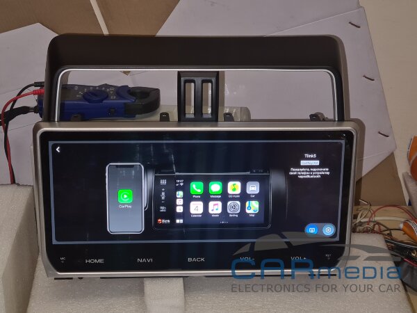 Toyota Land Cruiser Prado 150 (с 2017г.в. ...) CARMEDIA ZH-T1204 (TS10 8x2,3 Ghz, 8Gb Ram, 128Gb ROM, IPS LCD, Wi-Fi, Bluetooth,  external microphone, 4G встроен, DSP) Штатное головное мультимедийное устройство на OS Android 14