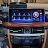 Lexus LX570 (с 2007гв. по 2015г.в.) (для топовых комплектаций с заводской камерой и круговым обзором) CARMEDIA ZH-L1209BX-black-ver.8-128 (TS10 8x2,3 Ghz, 8Gb Ram, 128Gb ROM, IPS LCD, Wi-Fi, Bluetooth,  external microphone, 4G встроен, DSP) Штатное головн