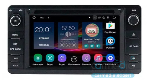 Mitsubishi (по списку) CARMEDIA KD-6243-P3-7 Штатное головное мультимедийное устройство на Android 7.1