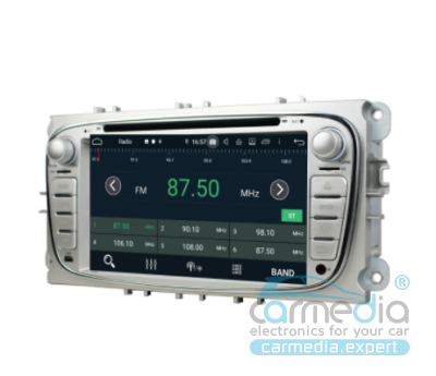 Ford Focus II, Mondeo, S-MAX, Galaxy, Tourneo/Transit Connect цвет: СЕРЕБРО (полная поддержка CONVERSE +) CARMEDIA MKD-F746S-P6-10 DSP Android 10 Штатное головное мультимедийное устройство