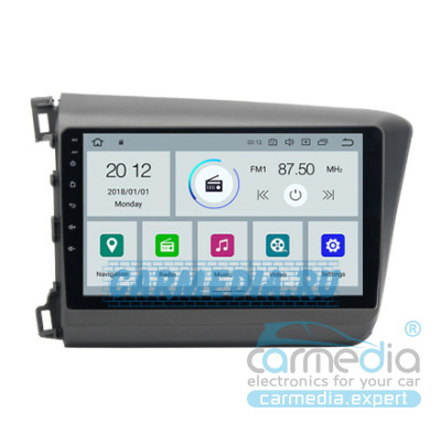 Honda CIVIC IX 2012-2013 CARMEDIA KD-1056-P6-9 DSP Android 9.0 Штатное головное мультимедийное устройство