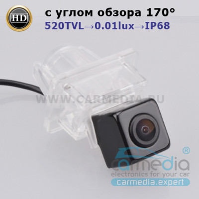 Mercedes Benz C (W204), CL (W216),CLS (W218), E (W212), S (W221) CARMEDIA CMD-7591S Штатная цветная CCD камера заднего вида серии Night Vision с углом обзора 170°