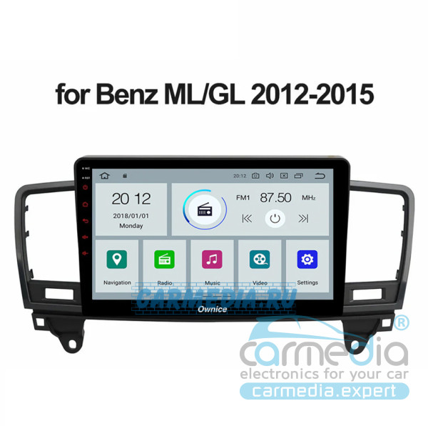  Mercedes Benz ML W166 / GL X166 2011-2015 CARMEDIA OL-9986-P5-9 DSP Штатное головное мультимедийное устройство на OS Android 9.0