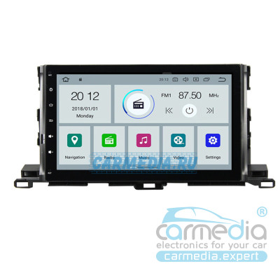 Toyota Highlander 2014+ U50 CARMEDIA KD-1036-P6-9 DSP Android 9.0 Штатное головное мультимедийное устройство