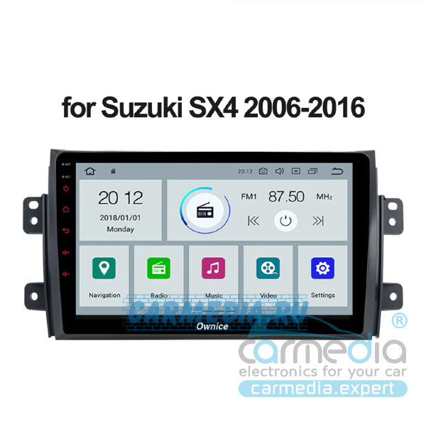  Suzuki SX4 2006+ classic CARMEDIA OL-9625-P5-9 DSP Штатное головное мультимедийное устройство на OS Android 9.0