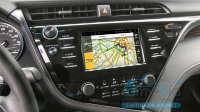 Навигационный Android 6.0 блок для Toyota Camry V70 2018+ - Carmedia VN-Camry-2018 с 2ГБ-16ГБ и Яндекс.навигатором