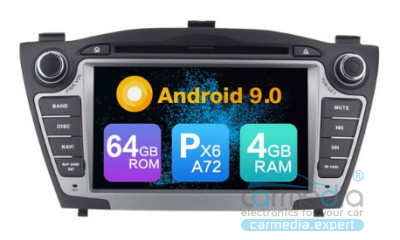 Hyundai iX35 2009-2015 дорестайл и рестайл CARMEDIA MKD-H708-P6-9 Android 9.0 Штатное головное мультимедийное устройство