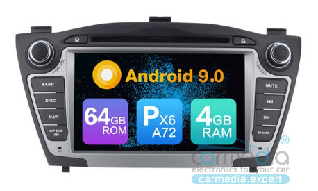 Hyundai iX35 2009-2015 дорестайл и рестайл CARMEDIA MKD-H708-P6-9 Android 9.0 Штатное головное мультимедийное устройство