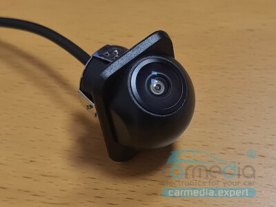 Универсальная автомобильная камера высокого разрешения CARMEDIA CM-7505H-AHD720P25HZ-CVBS (под фрезу 20мм, скрытой установки)
