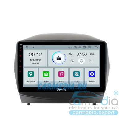  Hyundai iX35 2009-2015 дорестайл и рестайл (поддержка любых комплектаций) CARMEDIA OL-1702-P5-9 DSP Штатное головное мультимедийное устройство на OS Android 9.0
